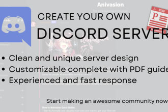 make a discord server with the guide for you