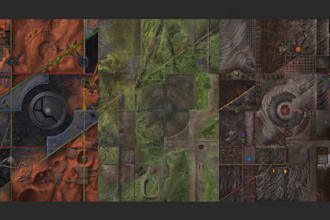design 2d map and level for your board games