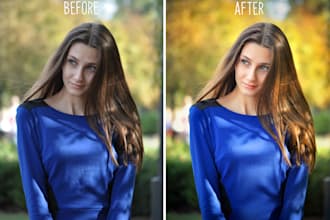 do the best photo retouching, image editing in photoshop