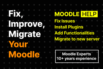 fix moodle, upgrade, customize and add functionalities