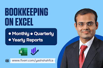 do monthly, quarterly or yearly bookkeeping on excel