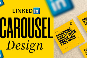design linkedin carousels, posts, and banners for you