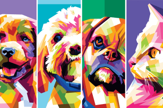 a unique wpap portrait of your pet