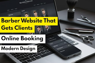 build a professional barber shop website to get more clients