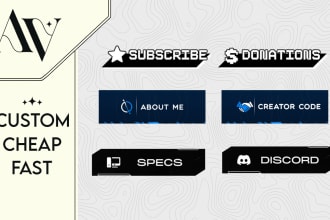 create custom panels for your stream