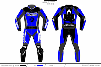 design motorbike leather suit