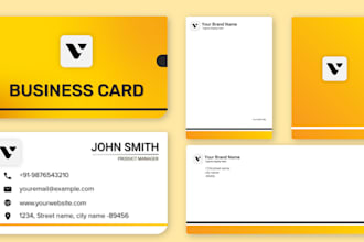 do design creative business card and  stationary items