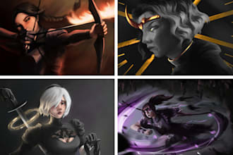 draw a character illustration for you