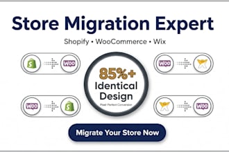do store migration for shopify, woocommerce, wix