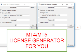 add license protection to your mt4  mt5 indicators or ea