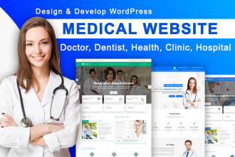 design doctor, medical and healthcare website in wordpress