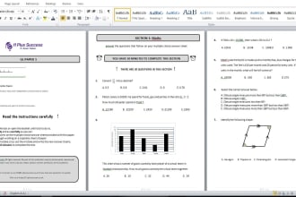 create maths and nvr questions