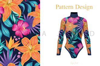 create seamless pattern design for fabric, textile, or packaging