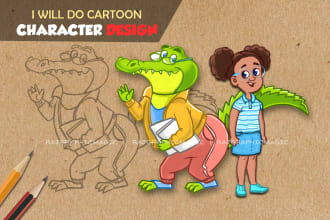 do cartoon character design