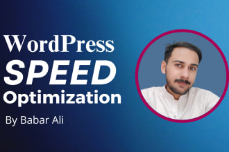 do wordpress website speed optimization, improve page speed