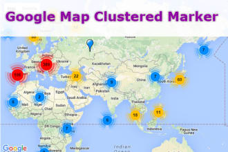 do cluster marker using google map