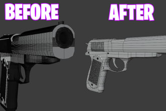do poly reduction or reduce polygon count of your 3d model