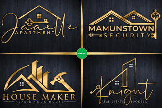 do property, real estate, home, construction logo design