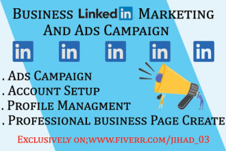 do linkedin ads campaigns and management for your  business