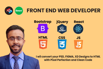 develop custom websites as a full stack developer using react and node