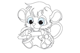 draw amazing digital coloring book page for adults and kids