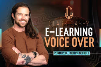 record american male voice over for elearning