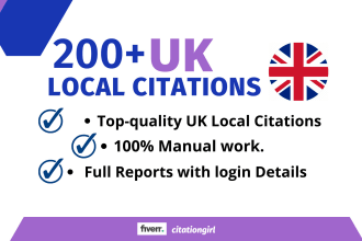 do 500 UK local citations listing directories for local SEO