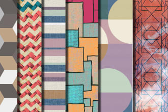 illustrate a design  geometric pattern prints design for you