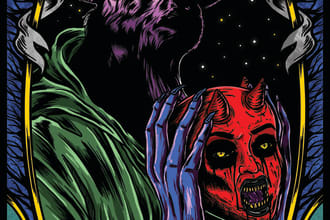 amazing illustration, dark art, horror, cover album