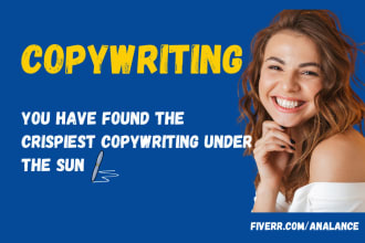 be your sales page copywriter and website content writer