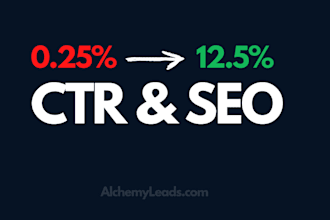 increase CTR impressions of keywords on google top ranking first page