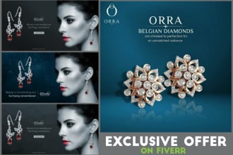design a jewellery banners for online sales