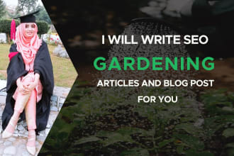 write informational gardening articles for you
