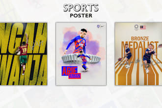 design sports graphics poster