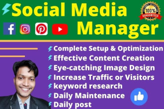 be your professional social media manager specialist