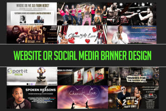 create professional banner or facebook cover