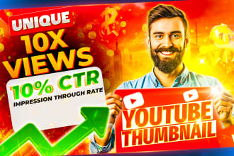 design amazing youtube thumbnail
