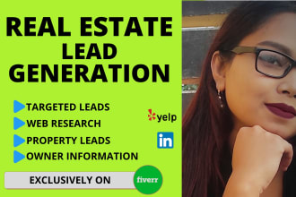 do quality real estate lead generation and web research