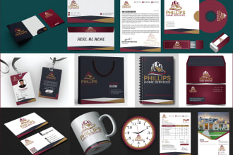 design business card, letterhead and stationery branding