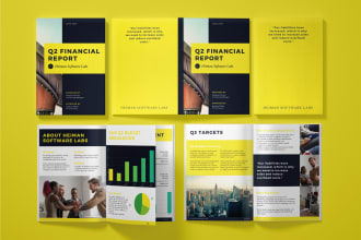 design digital brochure, annual report, booklet and proposal