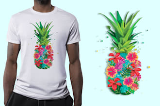 vector your rough artworks for your screen printing, tshirt
