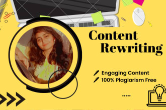 rewrite and improve articles or content