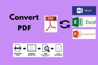 convert pdf to word or excel, image to text ocr