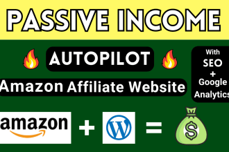 build amazon affiliate website for passive income
