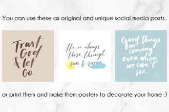 handwrite words, quotes or phrases