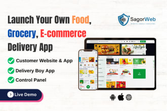 build mobile app development for grocery food ecommerce app