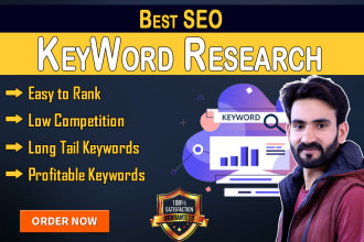 do profitable SEO keyword research and competitor analysis for website ranking