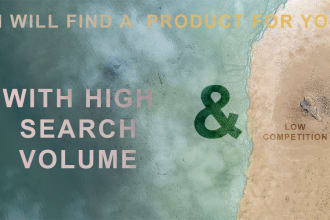 find products of low competition and high search volume