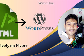 convert html template to wordpress theme