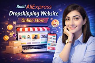 build aliexpress dropshipping website, online store